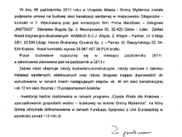 Rusza budowa kanalizacji w Głogoczowie