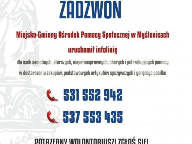 Infolinia dla potrzebujących pomocy