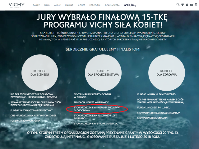 VICHY SIŁA KOBIET - JESTEŚMY W FINALE!