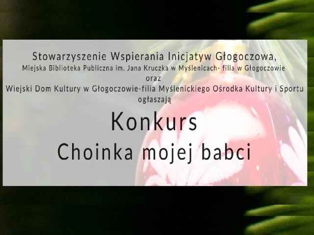 Konkurs CHOINKA MOJEJ BABCI 2020