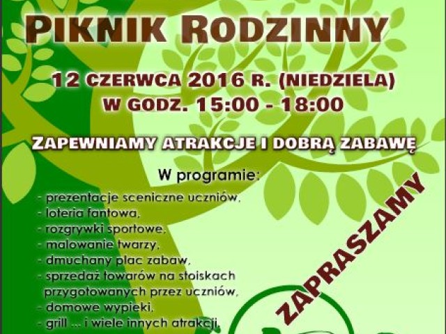 Piknik Szkolny w Głogoczowie 2016