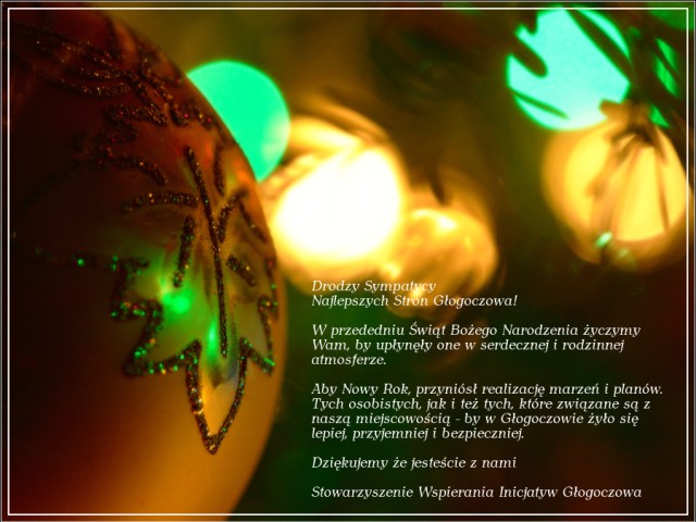 Drodzy Sympatycy glogoczow.pl