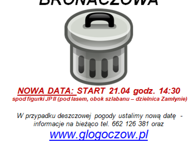 Sprzątanie Lasu Bronaczowa - NOWA DATA