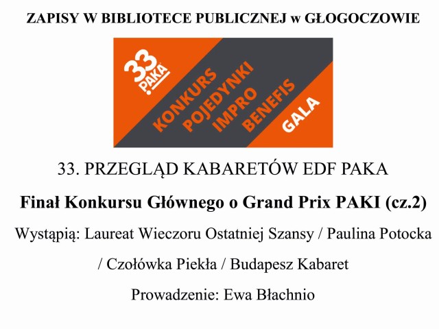 PAKA - mamy jeszcze 9 biletów!