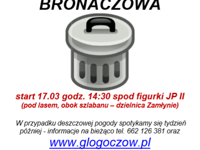 Sprzątanie Lasu Bronaczowa - korekta daty