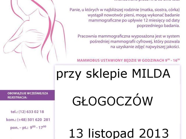 MAMMOGRAFIA... WARTO O NIEJ PAMIĘTAĆ!