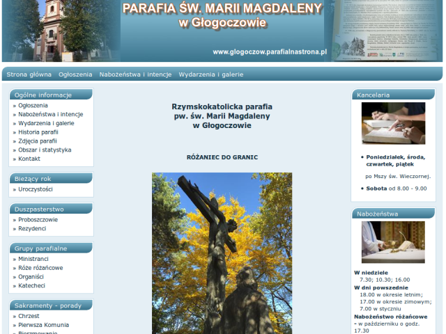 Parafia Głogoczów w internecie