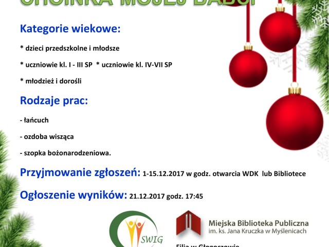 KONKURS Choinka mojej Babci