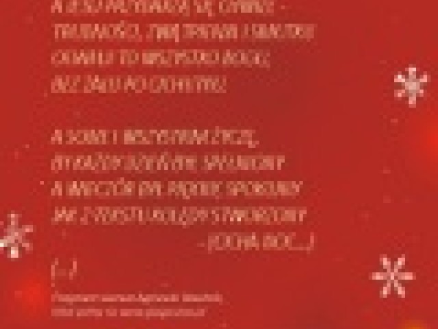 Życzenia na święta Bożego Narodzenia 2012