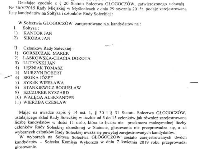 Wybory Sołtysa 2019