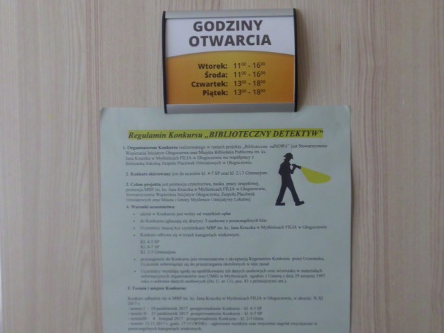 BIBLIOTECZNY DETEKTYW - konkurs