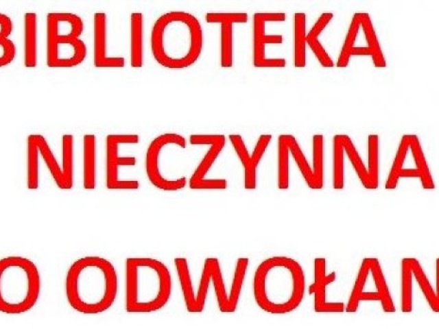 Biblioteka Publiczna w Głogoczowie nieczynna do odwołania