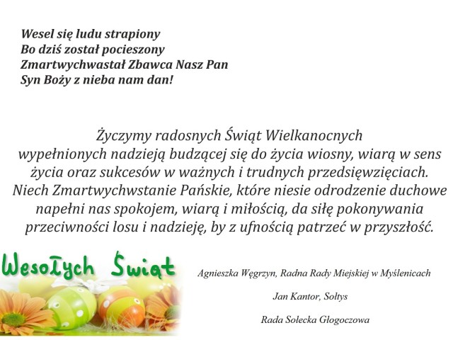 Protokół z zebrania wiejskiego i życzenia